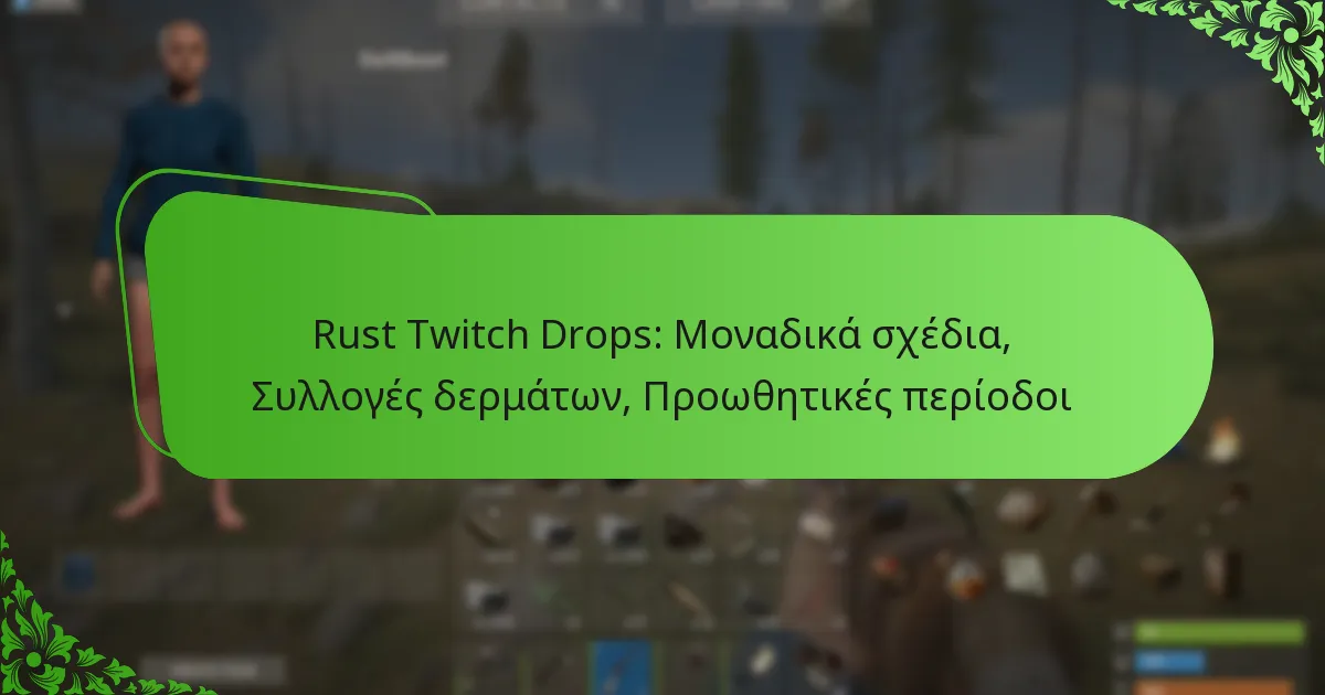 Rust Twitch Drops: Μοναδικά σχέδια, Συλλογές δερμάτων, Προωθητικές περίοδοι