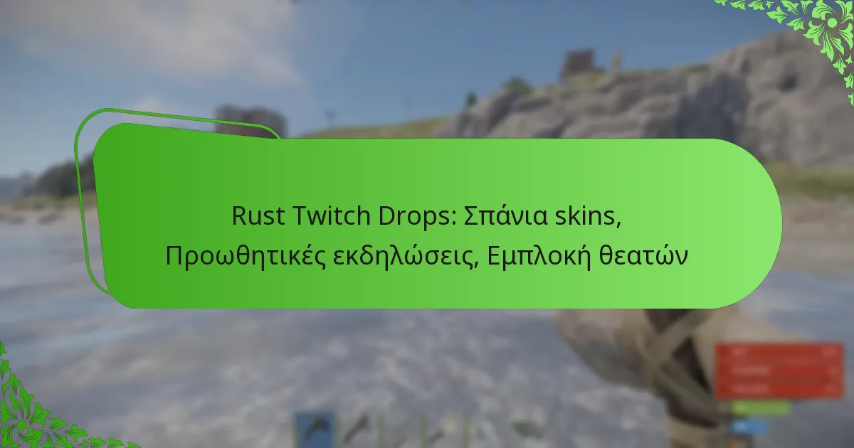 Rust Twitch Drops: Σπάνια skins, Προωθητικές εκδηλώσεις, Εμπλοκή θεατών