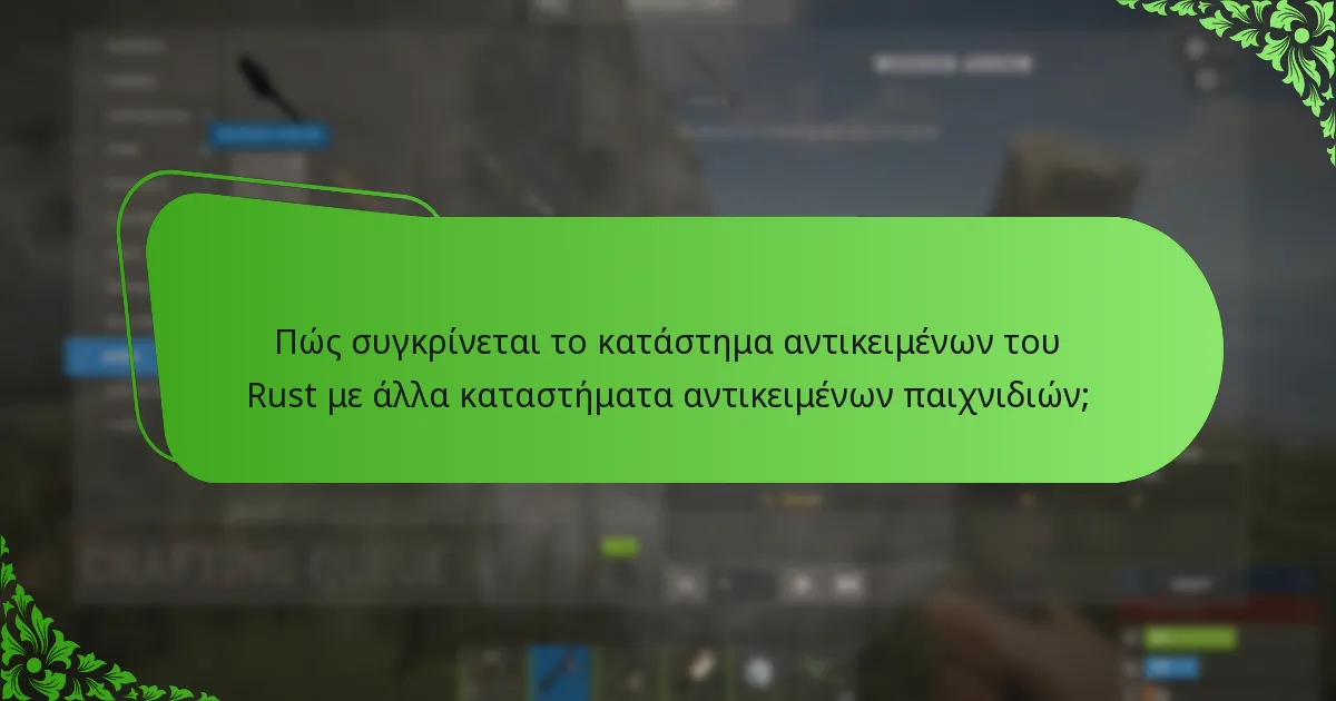 Ποιες είναι οι καλύτερες πρακτικές για την αγορά αντικειμένων στο κατάστημα αντικειμένων του Rust;